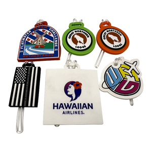 Yazılabilir iletişim bilgisi ile Minimum özel baskılı seyahat kimlik adı etiketi sert PVC plastik bagaj etiketi yok - Product Image 1