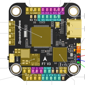 SpeedyBee F7 V3 BL32 50A 30x30 UAV parçaları yığını F. FPV Drones için denetleyici modülü entegre Betaflight OSD FC - Product Image 6