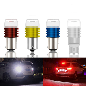 DC12V 6W 1156 1157汽车发光二极管灯泡白色红色蓝色汽车制动转向信号灯尾部闪光灯