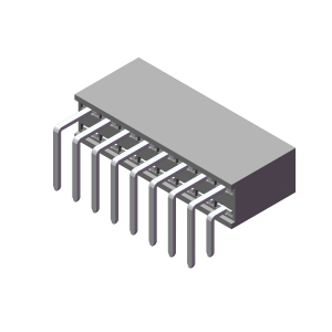 Jing 2.54mm 1x40pin Round Female Socket <strong>Pin</strong> <strong>Header</strong> <strong>s</strong> Right Angle DIP Dual Insulator Board Stacking Female <strong>Header</strong> - Product Image 1