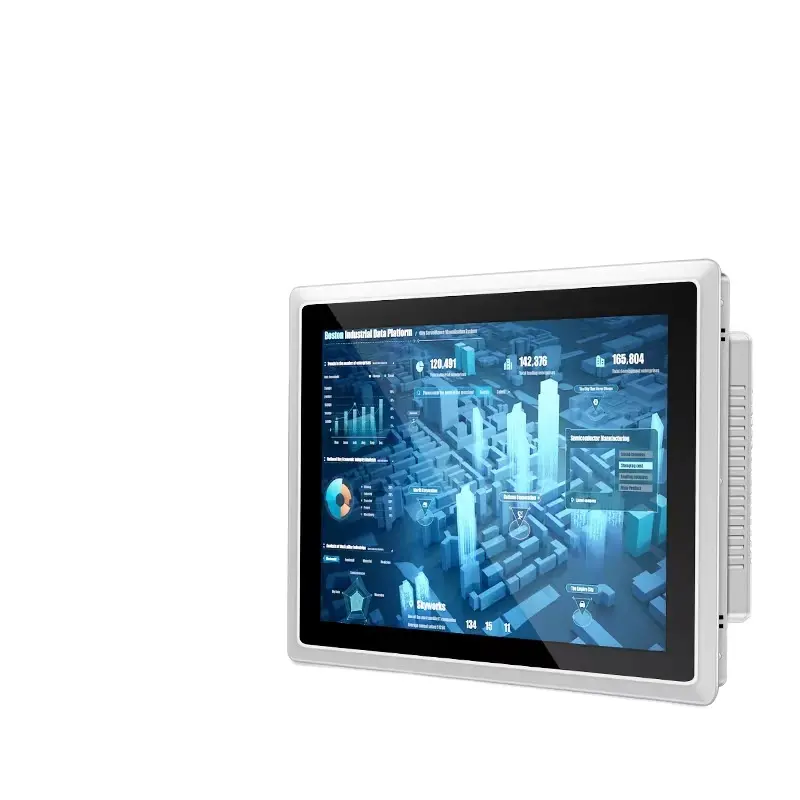 12/14/17/19 Polegada IP65 Indústria Tudo Em Um PC Touch Screen Windows Sistema Tabela Wall Mount Painel Industrial tudo em 1 pc