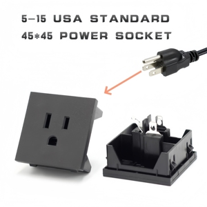 ซ็อกเก็ตสามรูแบบสแน็ป15A 125V สำหรับอุตสาหกรรมผลิตตามสั่งส่ง5-15R โรงงาน - Product Image 2