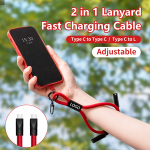 USB C Cable 60W Fast Charging Cable Data Transfer <strong>2</strong> <strong>in</strong> <strong>1</strong> Fast Charger for Phone - Product Image 2