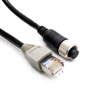 Cable de red M12 RJ45 hembra de 8 pines, conexión de cámara Industrial impermeable, Sensor antiinterferencias, Cables de comunicación LAN - Product Image 1