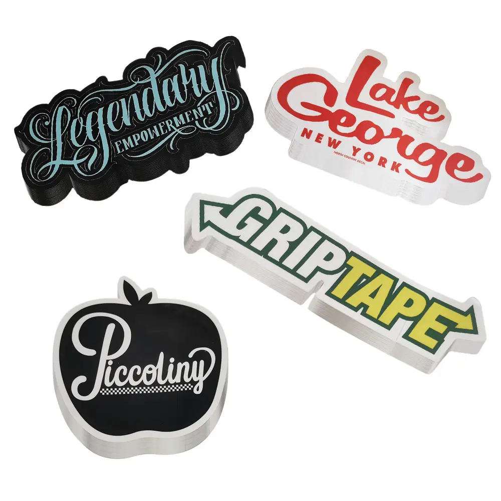 Mix Ontwerpen Aanvaardbaar Hoge Kwaliteit Waterdichte Custom Vinyl Logo Pvc Zelfklevende Cartoon Gestanste Stickers