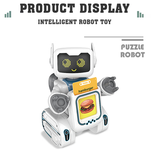 Yeni ürün erken eğitim çocuklar akıllı akıllı robotlar programlama uzaktan kumandalı Robot Flash kart ile