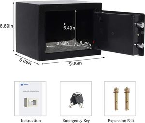 Küçük kasa Mini güvenlik kasası kutuları çocuklar ev ofis için güvenli elektronik kilit kişisel kasa para kasası kasa - Product Image 5