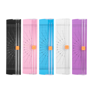 Bview sanat 2 yönlü kesme A4 kağıt kesici Mini kağıt kesici öğrenci DIY manuel defter kesici basın slayt scuknife bıçak - Product Image 1