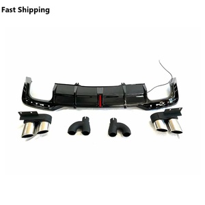 ชุดแต่งดิฟฟิวเซอร์สีดำเงาสำหรับรถยนต์ Audi A5 S5 B9.5 ปี 2020-2024 ชุดแต่งกันชนหลังพร้อมลิ้นกันชนหลัง - Product Image 1