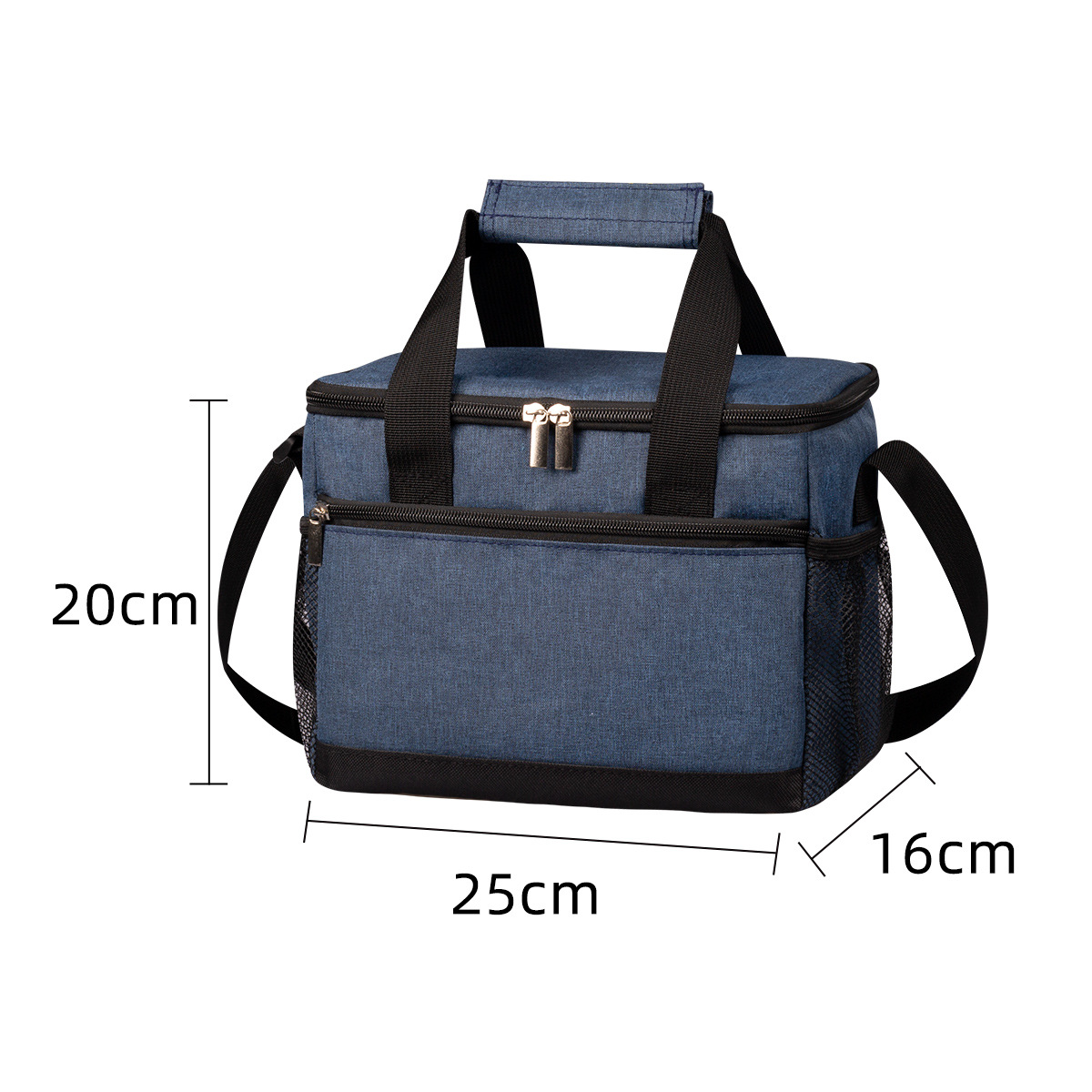 Sac isotherme sans capuche de petite taille en bleu marine