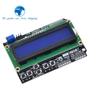 TZT LCD-Tastatur abschirmung LCD1602 LCD 1602-Modulanzeige für Arduino ATMEGA328 ATMEGA2560 Himbeer-Pi UNO-Bluescreen