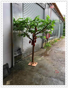Plastik meyve ağaçları yapay Papaya ağacı - Product Image 2