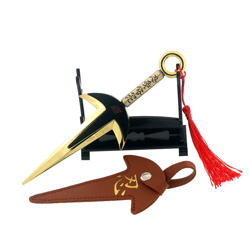 Famoso Anime japonés Yondaime, modelo de juguete de Metal de 18cm y 78g, nankaze, Minato, NINJA Kunai