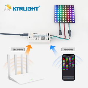 DC5-24V программируемое приложение SP801E iOS Android Art-Net Magic Wifi Control WS2812B светодиодная матричная панель - Product Image 4