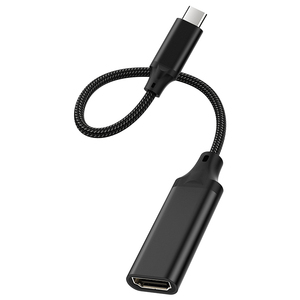 Tipo USB C maschio a HDMI femmina adattatore (4K @ 60Hz), in alluminio intrecciato tipo-C USB-C cavo HDMI per HDTV proiettore per Computer dispositivo proiettore - Product Image 2