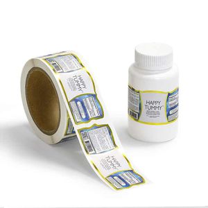 Kozmetik ve uçucu yağ ambalaj için Ideal cam şişeler ve cilt bakımı kavanozları için dayanıklı vinil yapışkanlı etiket