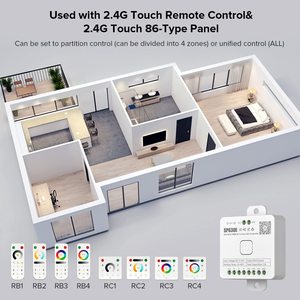 El controlador de música LED SP630E 12 en 1 es compatible con la tira LED PWM monocromática CCT RGB RGBW RGBCCT o SPI TTL IC chip - Product Image 6