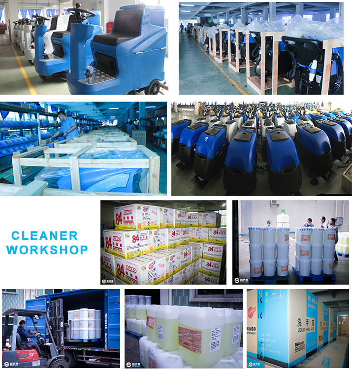 other cleaning equipment  Walk behind floor scrubber dry press cleaning scrubber machine with battery for school