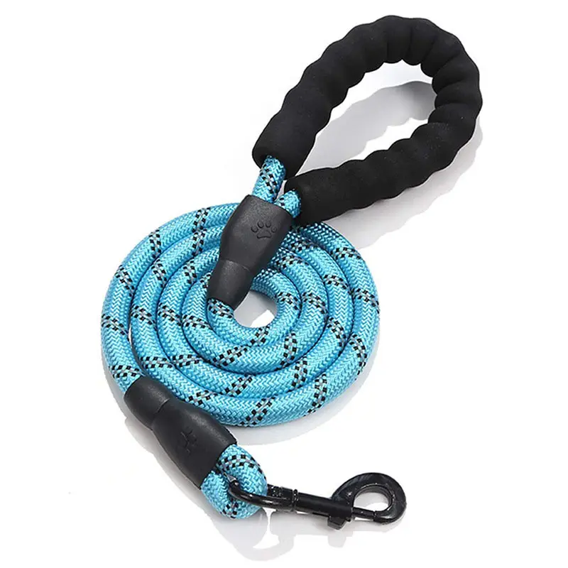 factory cheap price heavy duty 1m 2m 5FT 1.5m durable Reflective Nylon Dog Traction webbing Rope Braided Dog Lead Dog Leash