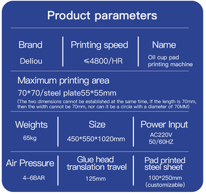 Độ Chính Xác Cao 100*250Mm Màu Duy Nhất Máy In <span class=keywords><strong>Pad</strong></span> Với Cốc Dầu Bán Tự Động Cốc Dầu Máy In <span class=keywords><strong>Pad</strong></span> - Product Image 5