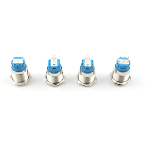 16mm Customizable Color 1NO 1NC Momentary 24V 10A LED <strong>Push</strong> <strong>Button</strong> <strong>Switch</strong> IP65 Waterproof With Self-Locking Reset Features - Product Image 5