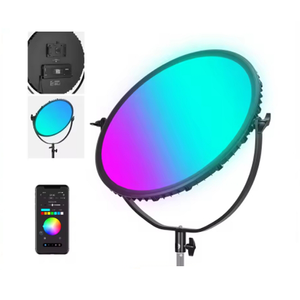 ไฟวิดีโอ LED 18นิ้วแบบ Bi-Color ขนาด2500K ~ 8500K ควบคุมด้วยแอพสำหรับถ่ายภาพบุคคลและภาพแฟชั่น