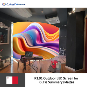 Canbetst Rx 시리즈 P3.91 3.91mm 6000X3000Mm 19.68X6.56Ft 옥외 대여 몰타에서 유리에 대한 비디오 벽 디스플레이 화면 - Product Image 3