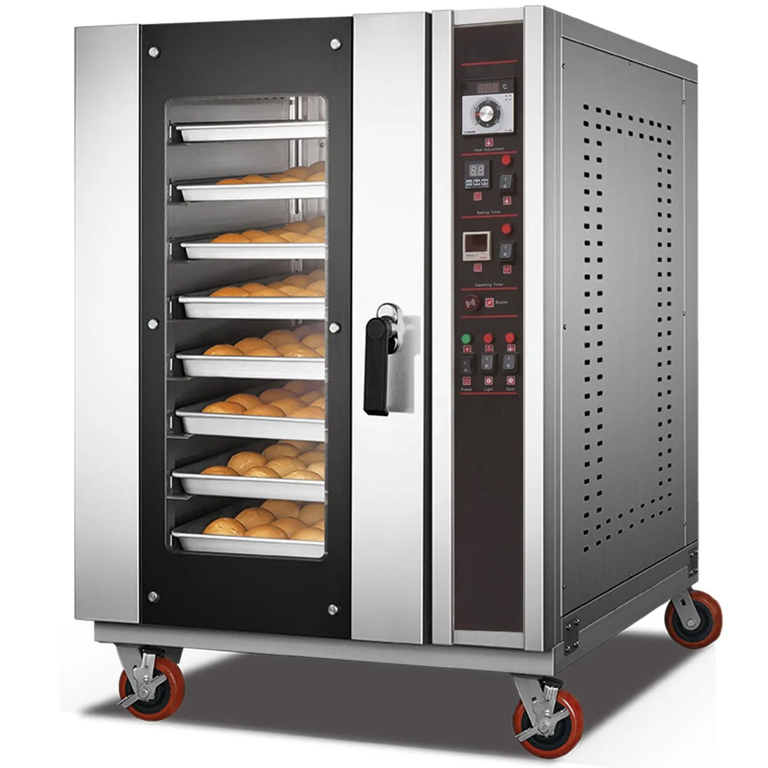 Horno comercial Máquina para hacer pan Horno de convección eléctrico en equipo de panadería