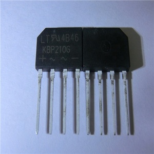 Elektronik bileşenler 2 Amp cam pasifleştirilmiş köprü doğrultucu 50 ila 1000 VoltsKBP210G yeni ve orijinal ic - Product Image 1