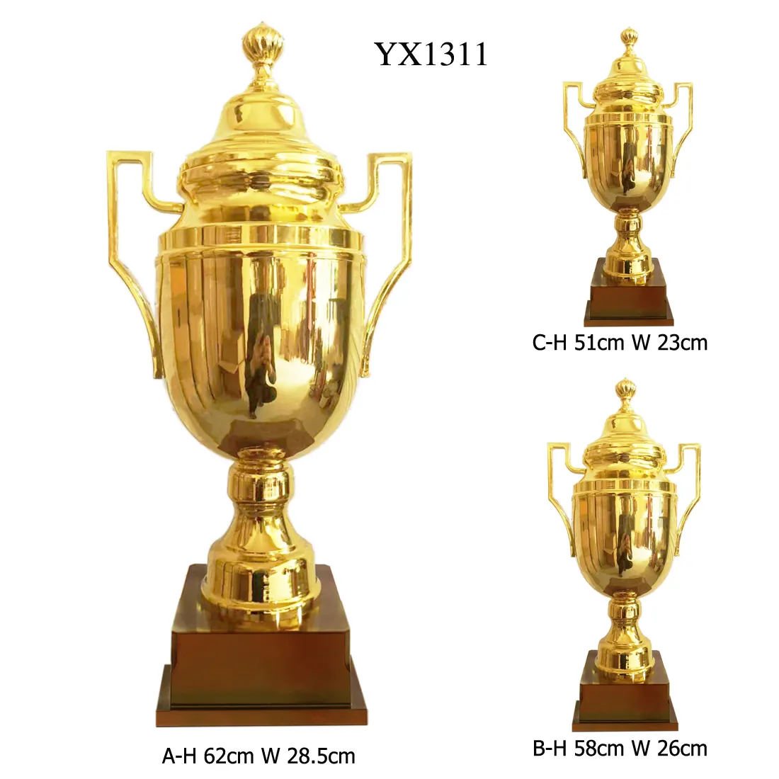 Copa de trofeo Moda Metal Aleación de zinc Copa deportiva Trofeos Medalla Alta calidad Último diseño Estilo vintage Copas de trofeo de latón Deportes