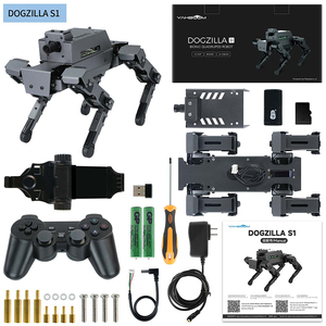 12DOF DOGZILLA S1 S2 dörtlü biyonik robot köpek AI görsel tanıma fonksiyonları ile ahududu Pi 5 ROS2 için tasarım