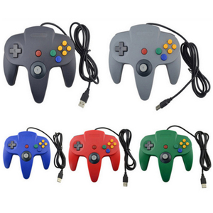 N64 USB Gamepad N64 ABS Joystick Controller per PC maniglia per giochi per Computer per vincere 7/8/10 accessori per giochi di vibrazione per giocatori