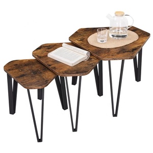 客厅3套小堆叠嵌套六角边桌 - Product Image 3