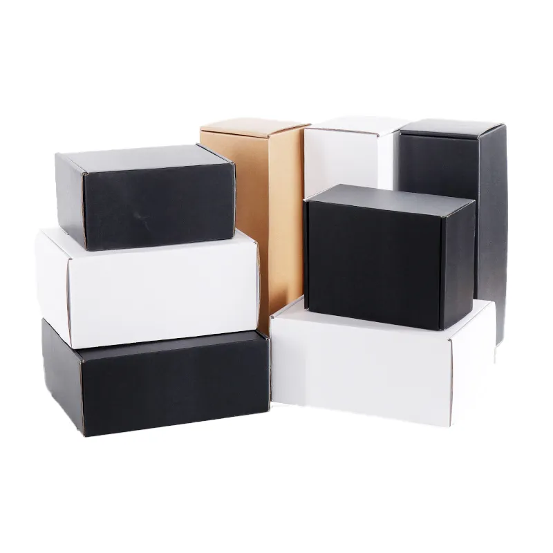 Оптовая продажа роскошных гофрированных упаковочных коробок для доставки с логотипом на заказ многоразовая складная бумажная картонная почтовая коробка