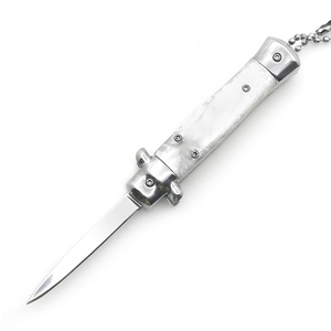 Portable Mini AKC Mirror Blade Knife Resin Handle 3 Colors Hot Selling Folding Box <strong>Cutter</strong> <strong>Key</strong> Chain for DIY OEM Customization - Product Image 4
