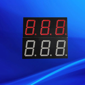 0.8นิ้ว3หลัก7ส่วน LED โมดูลแสดงผลสีเหลืองอำพัน