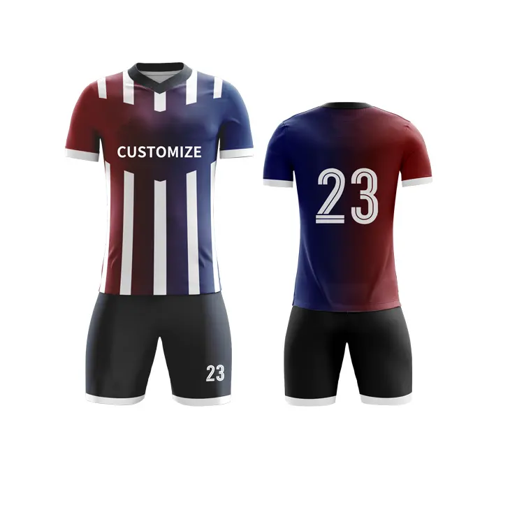 Conjunto de camiseta de fútbol para equipo de fútbol, sublimación de pies, impresión, Jersey de fútbol, nuevo diseño