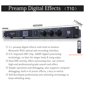 <strong>Digital</strong> <strong>Audio</strong> <strong>Processor</strong> Dual- <strong>DSP</strong> With Bluetooth Front Effector KTV 5.1Pre - Effects for Karaoke <strong>System</strong>