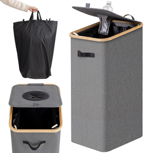 ごみ箱屋内取り外し可能なトートバッグ付きプラスチック金属製空ボトルキッチンリサイクルビン