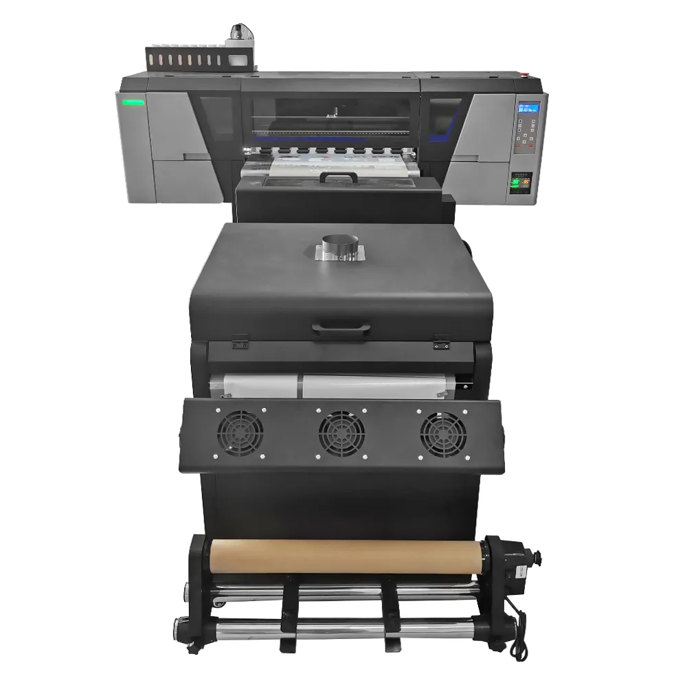 เครื่องพิมพ์ DTF สําหรับการพิมพ์เคลือบ เทคโนโลยี DTF ใหม่ ใช้งานได้กับผ้าทุกชนิด 2 หัว สําหรับ i3200 xp600