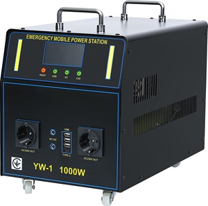 100W 1300Wh大容量户外便携式电源，带USB C型便携式应急电源，用于汽车太阳能电池板 - Product Image 1
