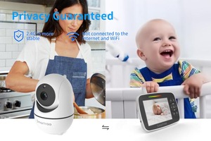 3.5 Inch <strong>LCD</strong> Two-way Audio Remote Pan Tilt Zoom Wireless Night Vision Lullaby PTZ Baby Monitor <strong>Camera</strong> - Product Image 5