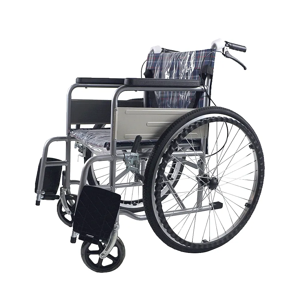 手動現代リハビリテーション基本車椅子エコノミースチール手動標準車椅子無効工場供給