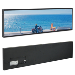 Pantalla de barra Android estirada de 35,9 pulgadas de ancho, Sensor de movimiento de montaje en pared, tira de Led Android 11, pantalla de barra LCD inteligente