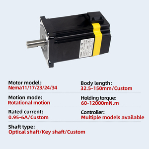 UMOT 5-12 N.M High Torque <strong>4</strong>-6a Hybrid <strong>2</strong> Phase 86mm Nema34 Closed Loop Servo Motor With <strong>Encoder</strong> Kit for Industrial Sewing Machine - Product Image 3