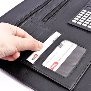 Foska ไดเรกทอรีออกแบบบัตรหลายช่องแผ่นรองเขียนแฟ้มกระเป๋าเมนูร้านอาหาร - Product Image 2