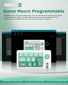 Mini teclado MKESPN K810 Rgb Macro intercambiable en caliente define el Teclado mecánico para juegos con cable - Product Image 5