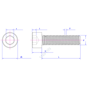 ASME/<strong>ANSI</strong> B18.3 UNC/UNF Inch Hex Socket Cap Screws 12.9 Grade High Strength Cylinder Head Allen Bolts Machine Threads - Product Image 6