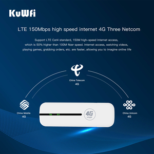 Consegna rapida KuWFi 150Mbps wifi sharing hotspot 10 utenti portatile 4g router wireless 4g dongle modem router per uso informatico - Product Image 6