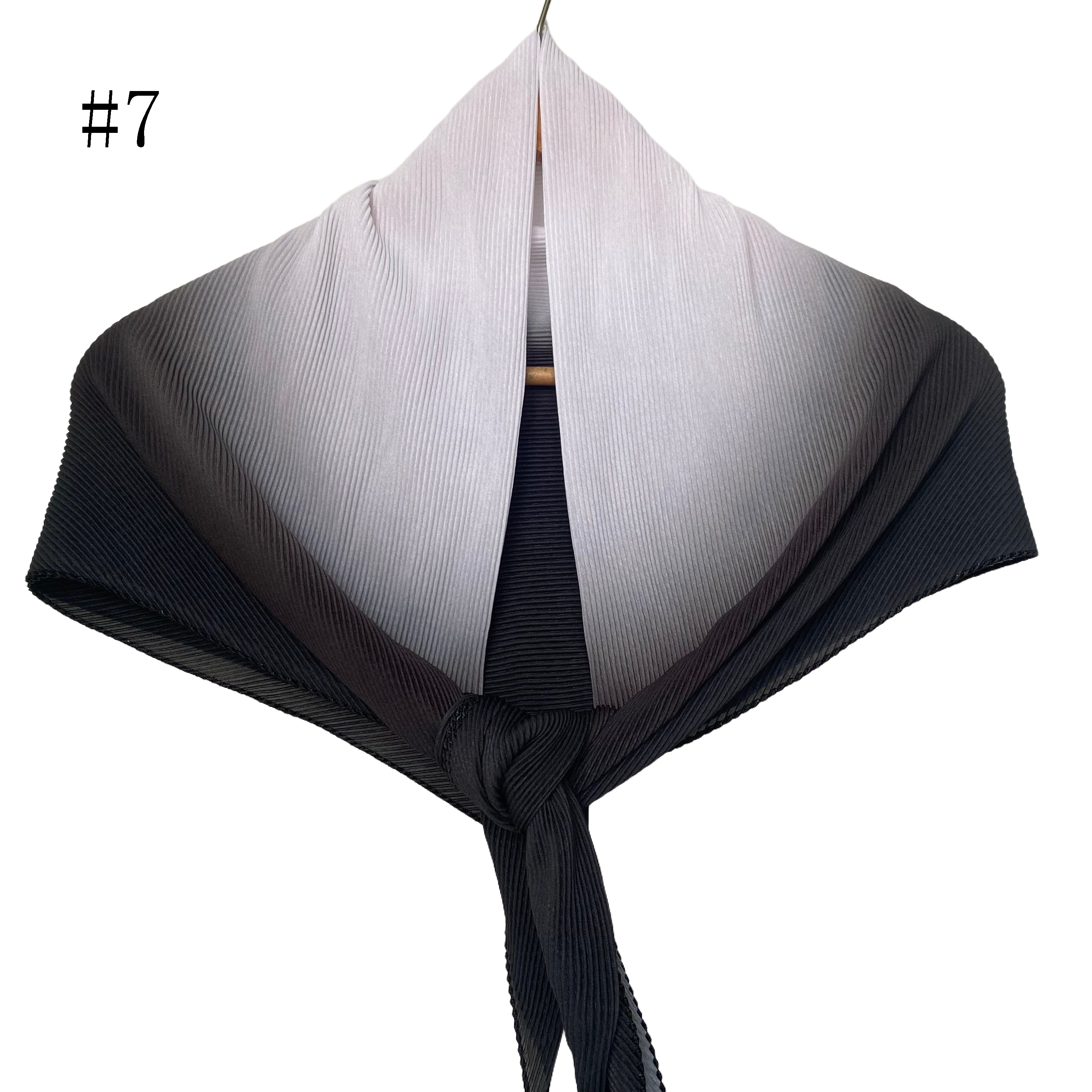 Foulard carré ombré en coton -#7